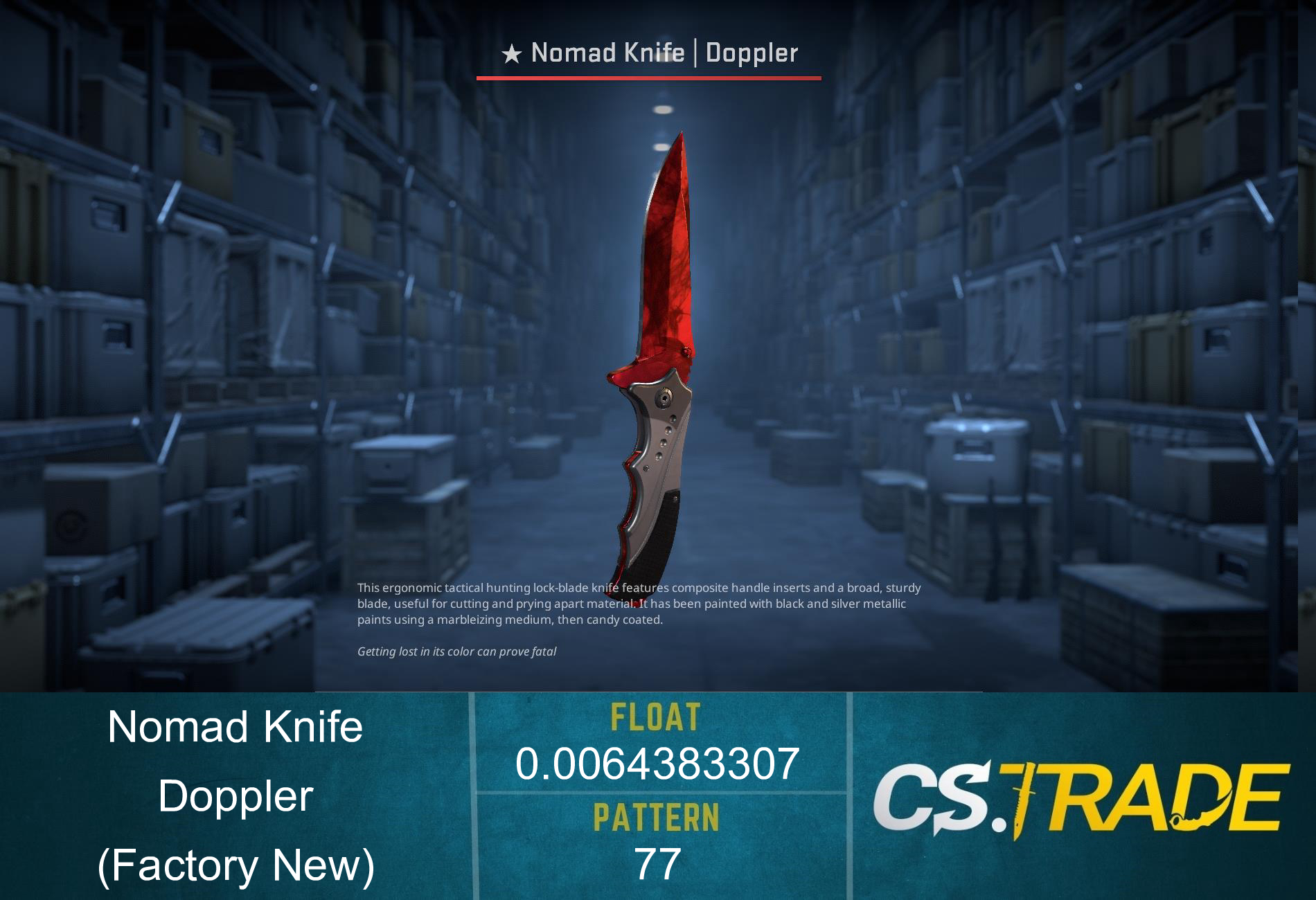 ★ Nomad Knife | Doppler Ruby (Factory New) Screenshot