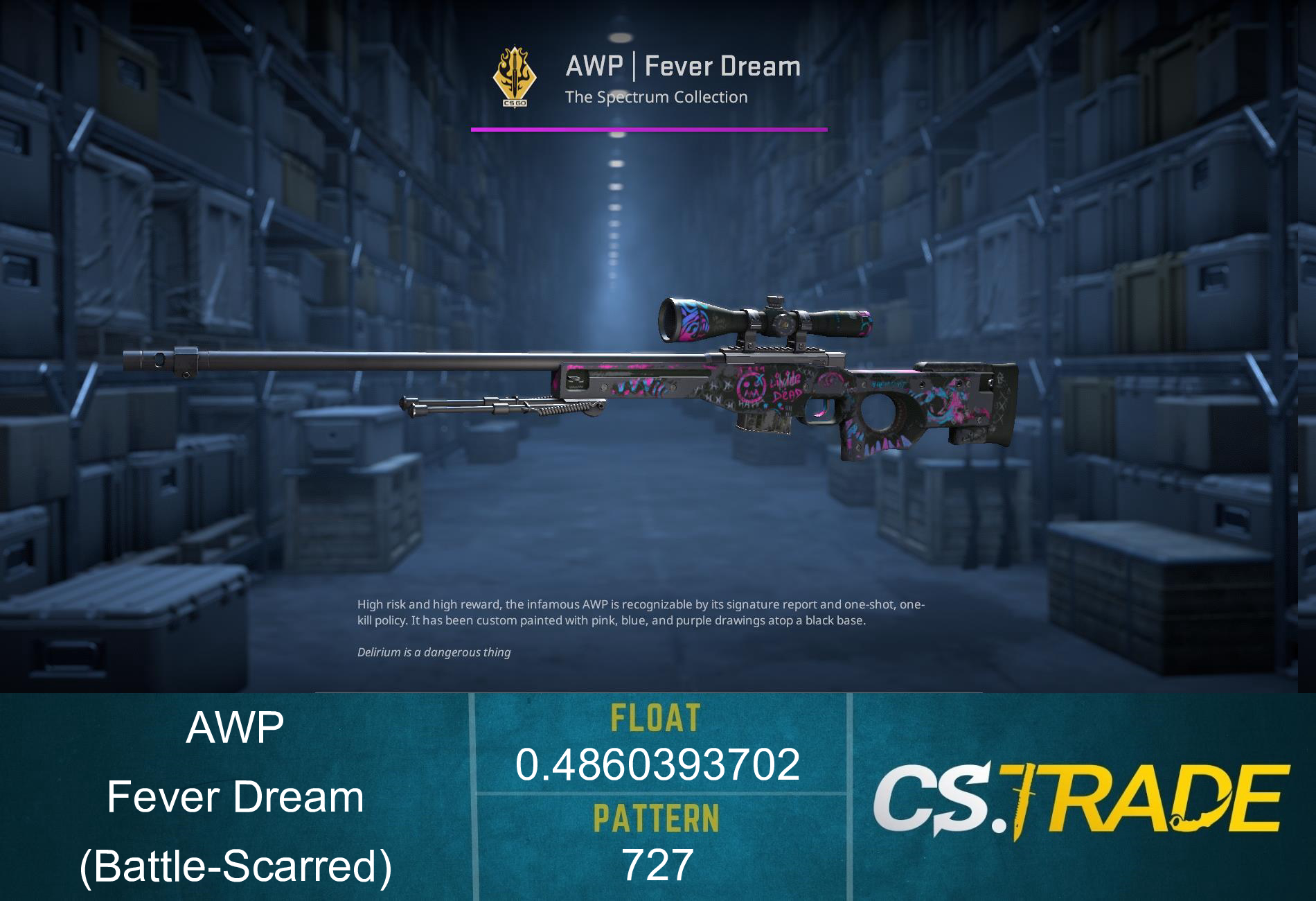 AWP | Fever Dream (Battle-Scarred) Screenshot