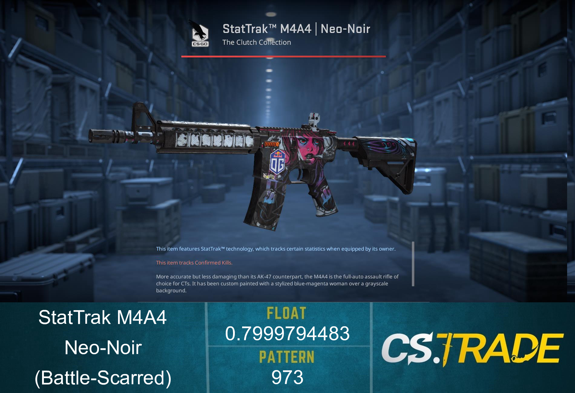 StatTrak™ M4A4 | Neo-Noir (Battle-Scarred)