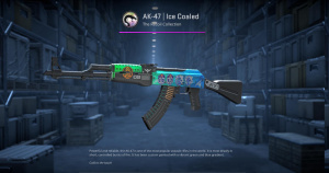 AK-47 | Ice Coaled (Minimal Wear) Screenshot