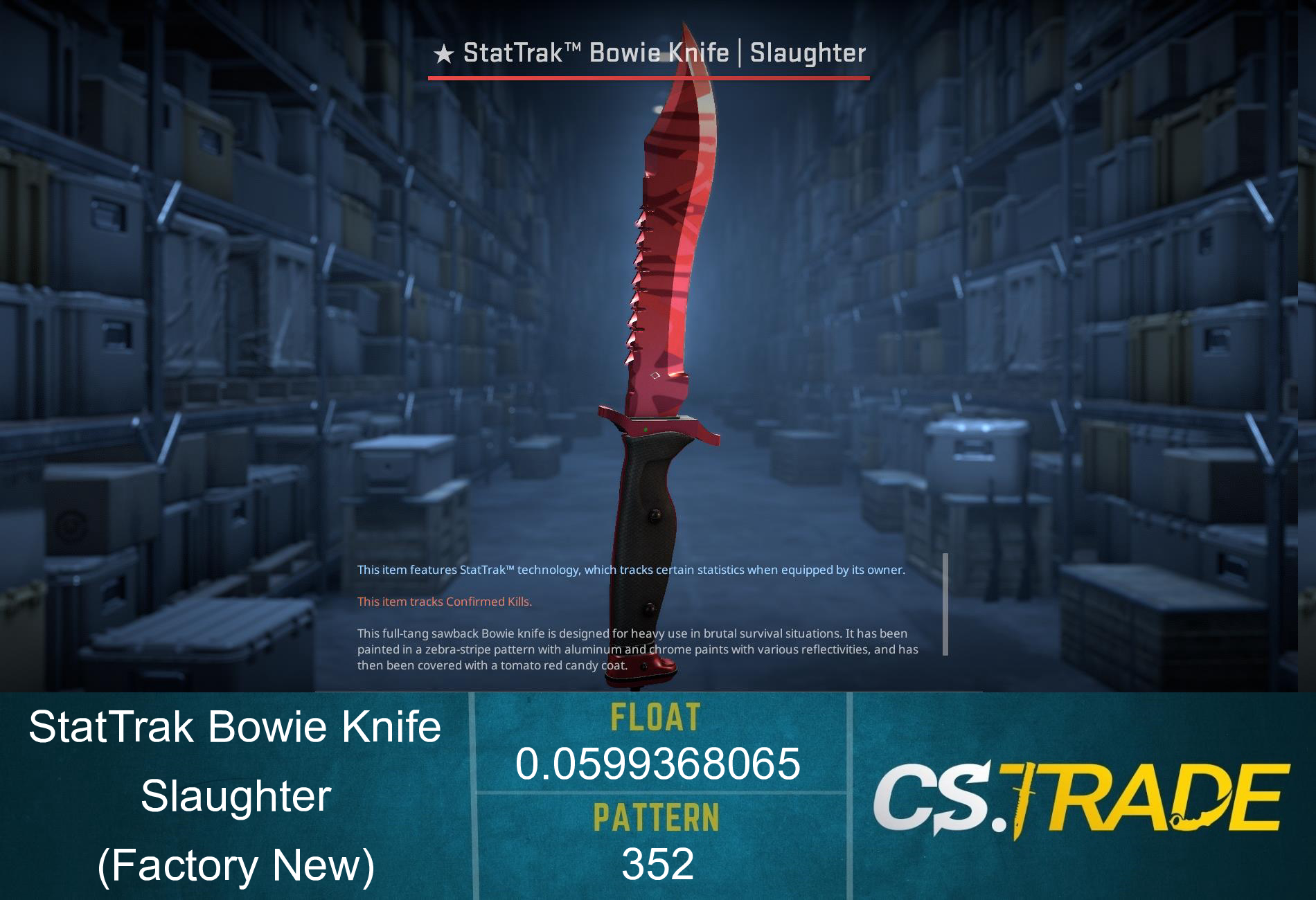 ★ Bowie Knife | Slaughter (Factory New) Screenshot