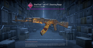StatTrak™ AK-47 | Searing Rage (Minimal Wear) Screenshot