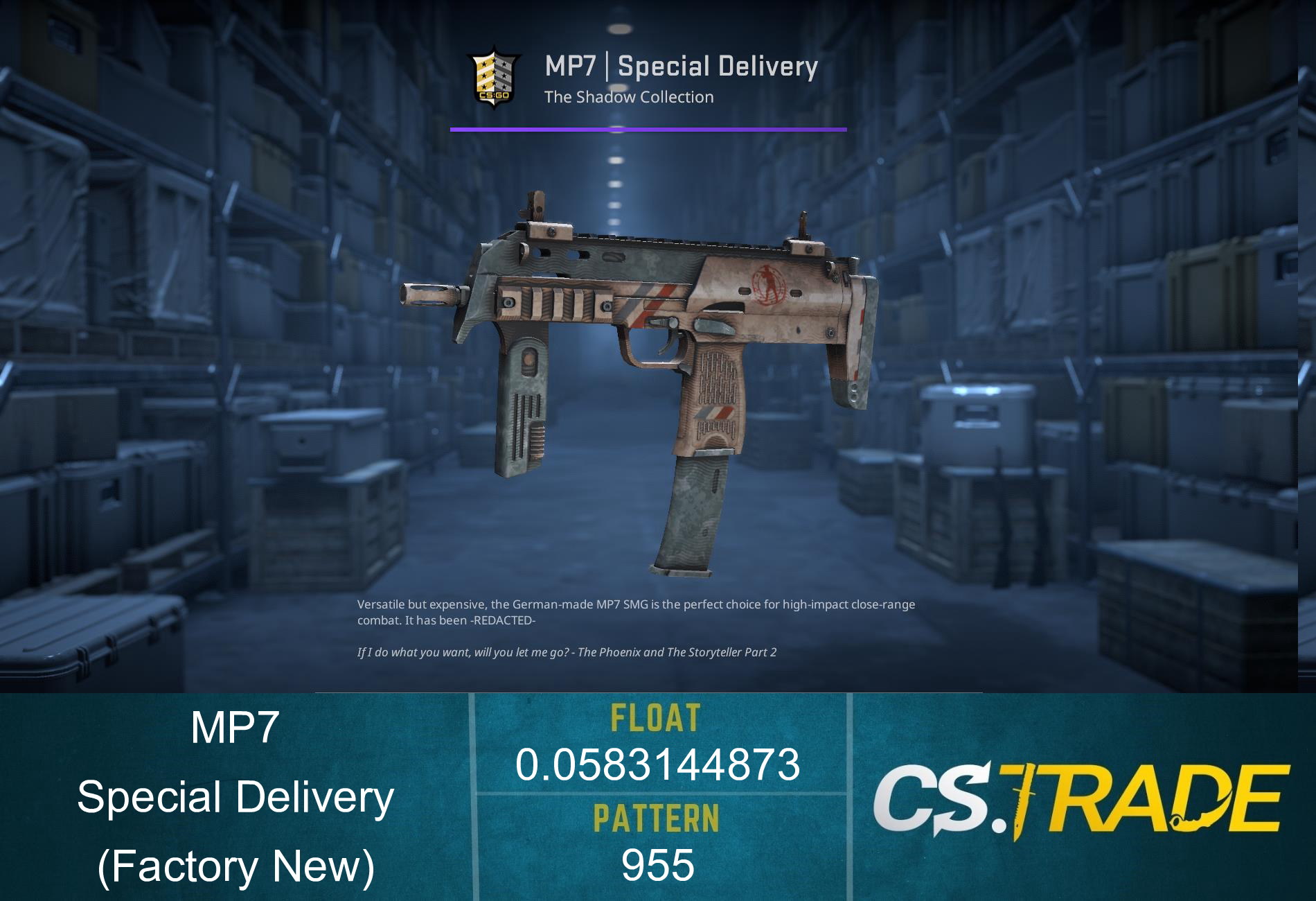 MP7 | Special Delivery (Factory New) Screenshot
