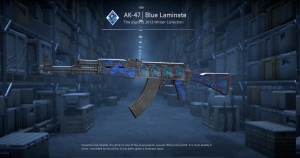 AK-47 | Blue Laminate (Minimal Wear) Screenshot