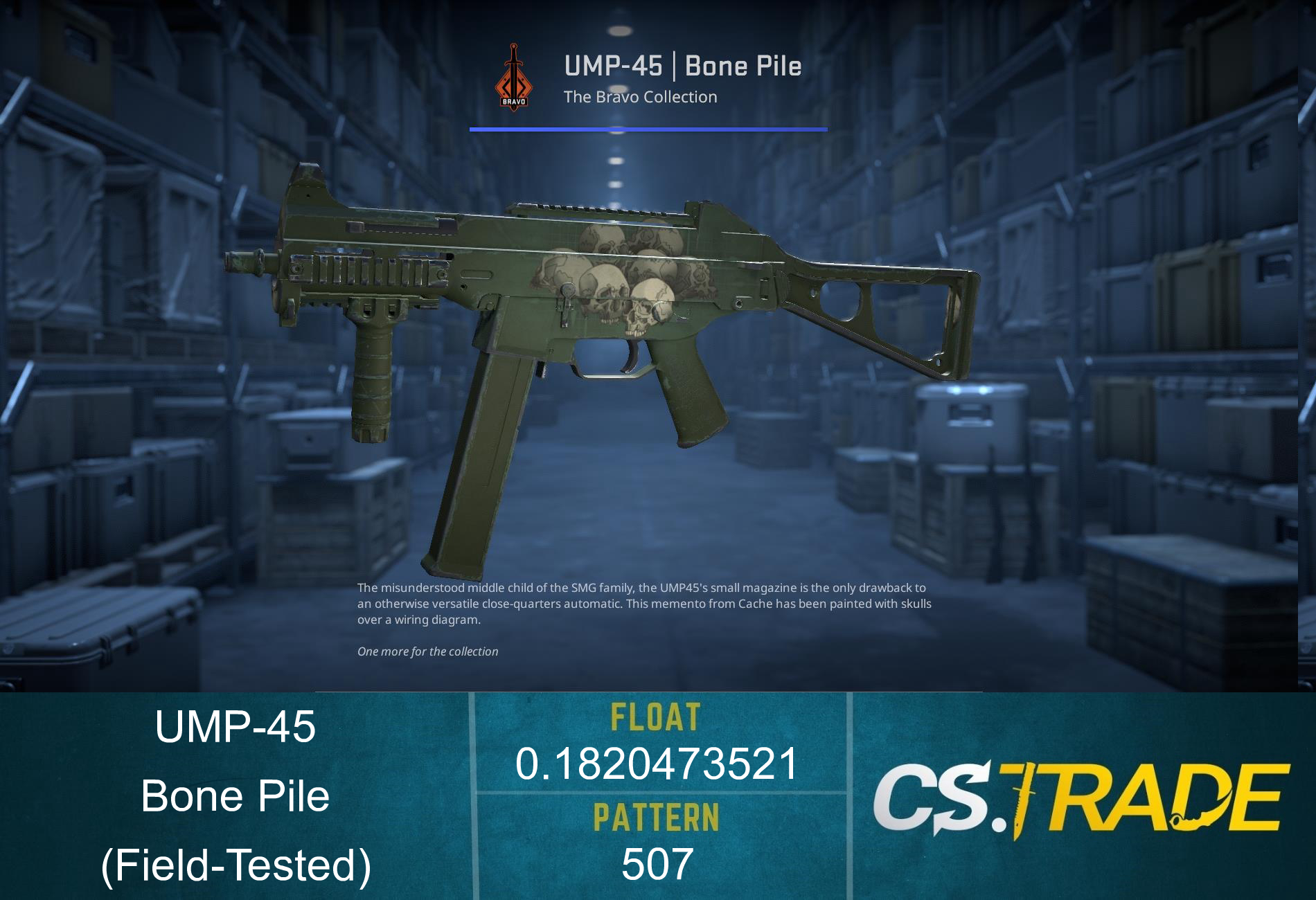 UMP-45 | Bone Pile (Factory New) Screenshot