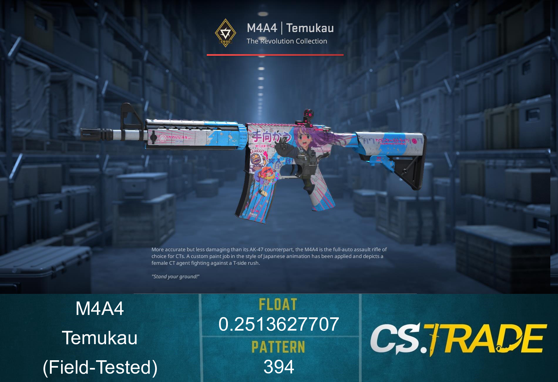 M4A4 | Temukau (Field-Tested) Screenshot