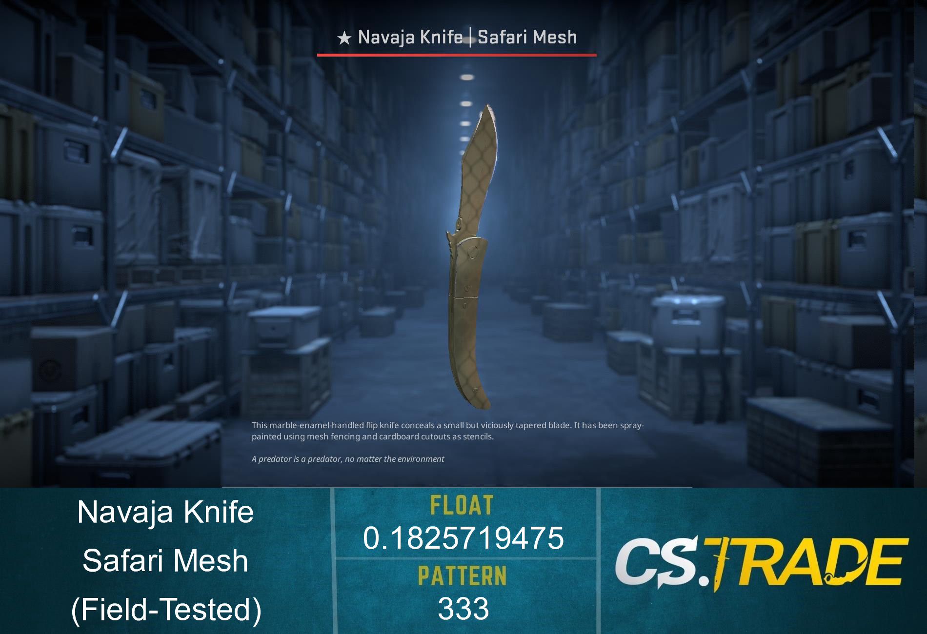 ★ Navaja Knife | Safari Mesh (Factory New) Screenshot