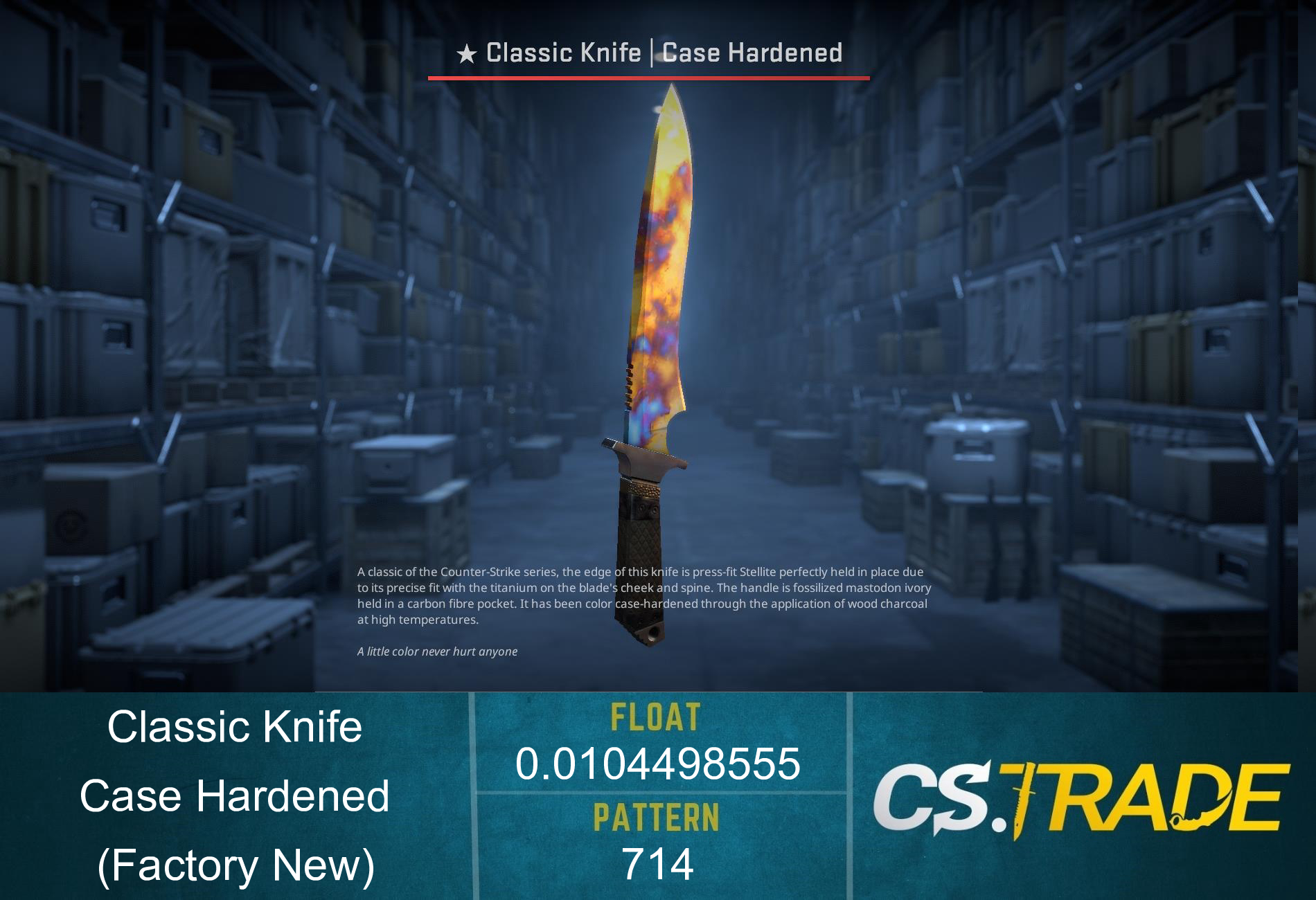★ Classic Knife | Case Hardened (Factory New) Screenshot