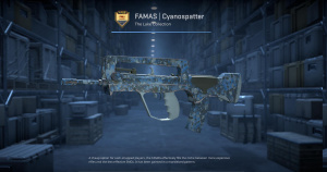 FAMAS | Cyanospatter (Factory New) Screenshot