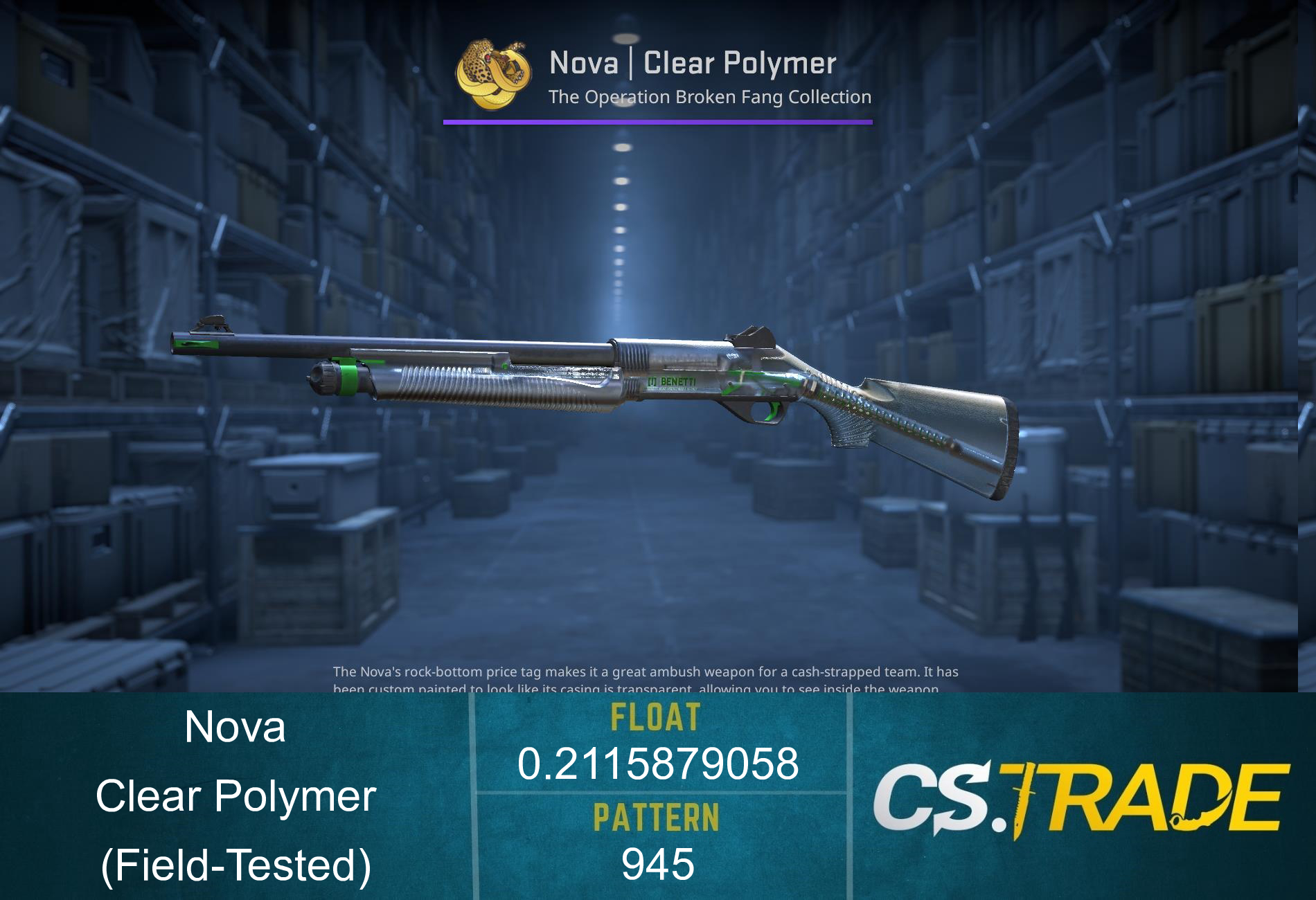 Nova | Clear Polymer (Field-Tested) Screenshot