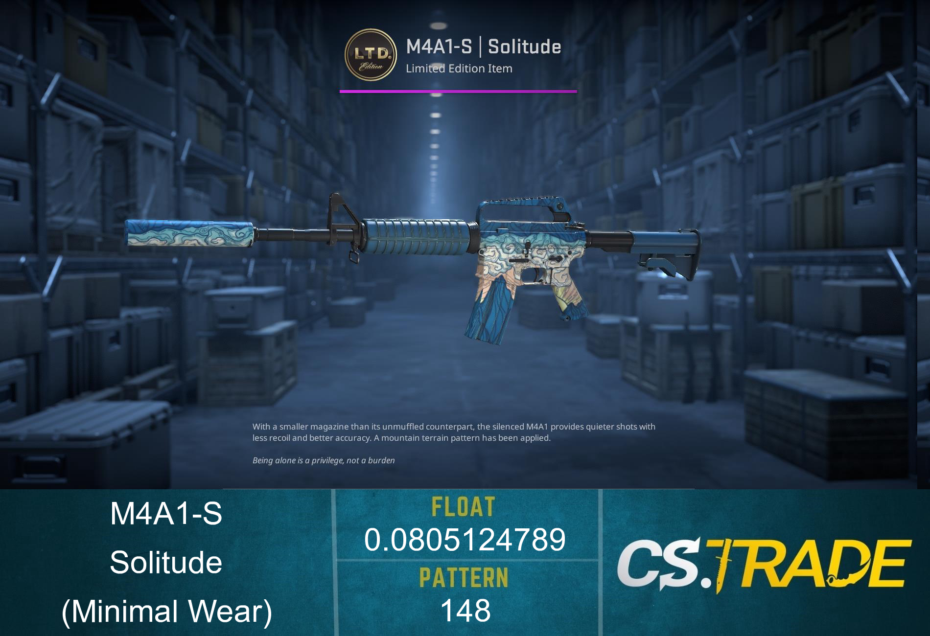 M4A1-S | Solitude (Minimal Wear) Screenshot