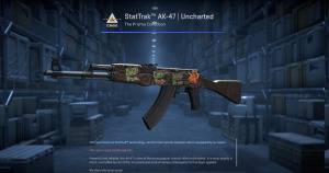 StatTrak™ AK-47 | Uncharted (Factory New) Screenshot