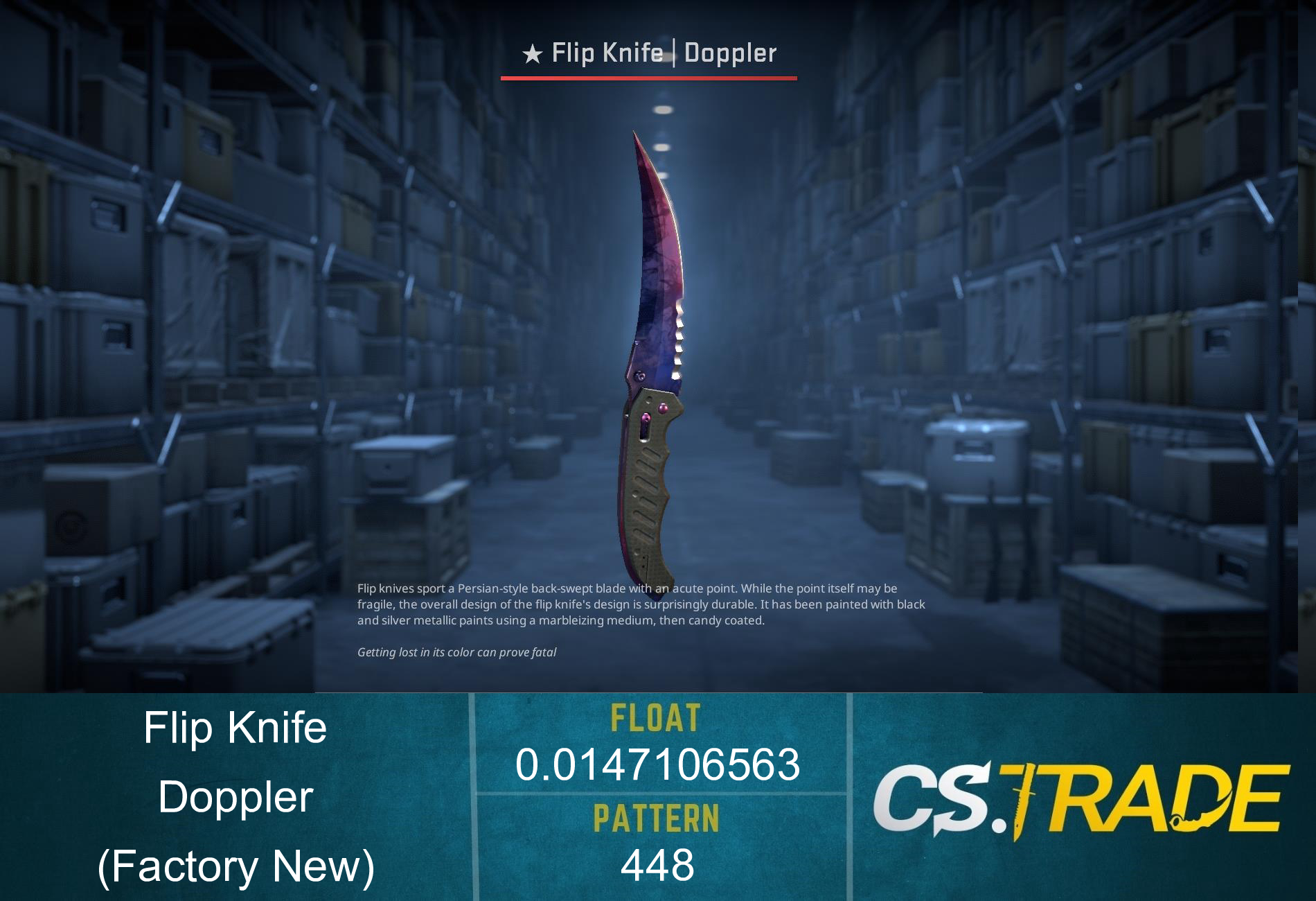 ★ Flip Knife | Doppler Phase 1 (Factory New) Screenshot