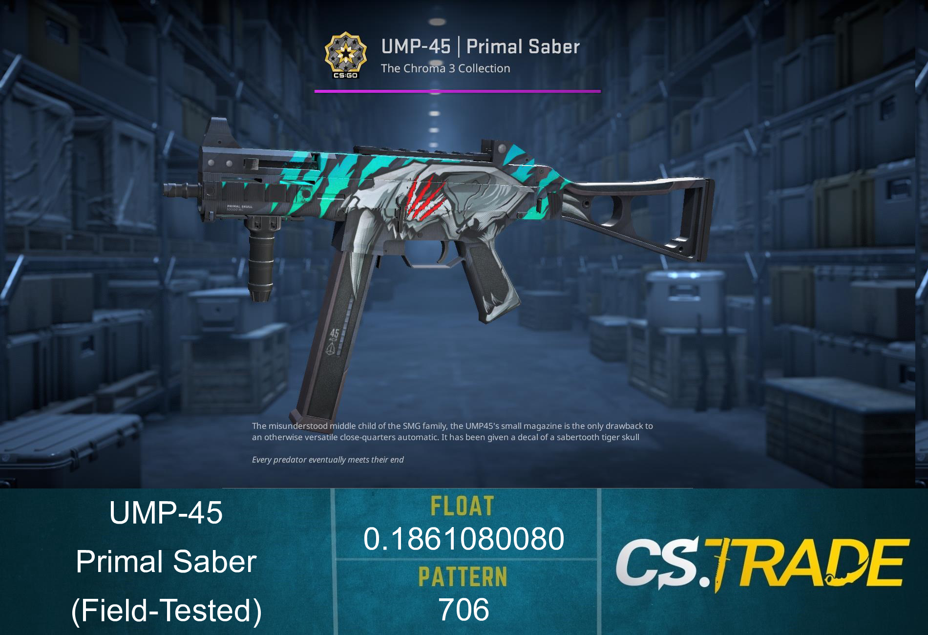 UMP-45 | Primal Saber (Field-Tested) Screenshot