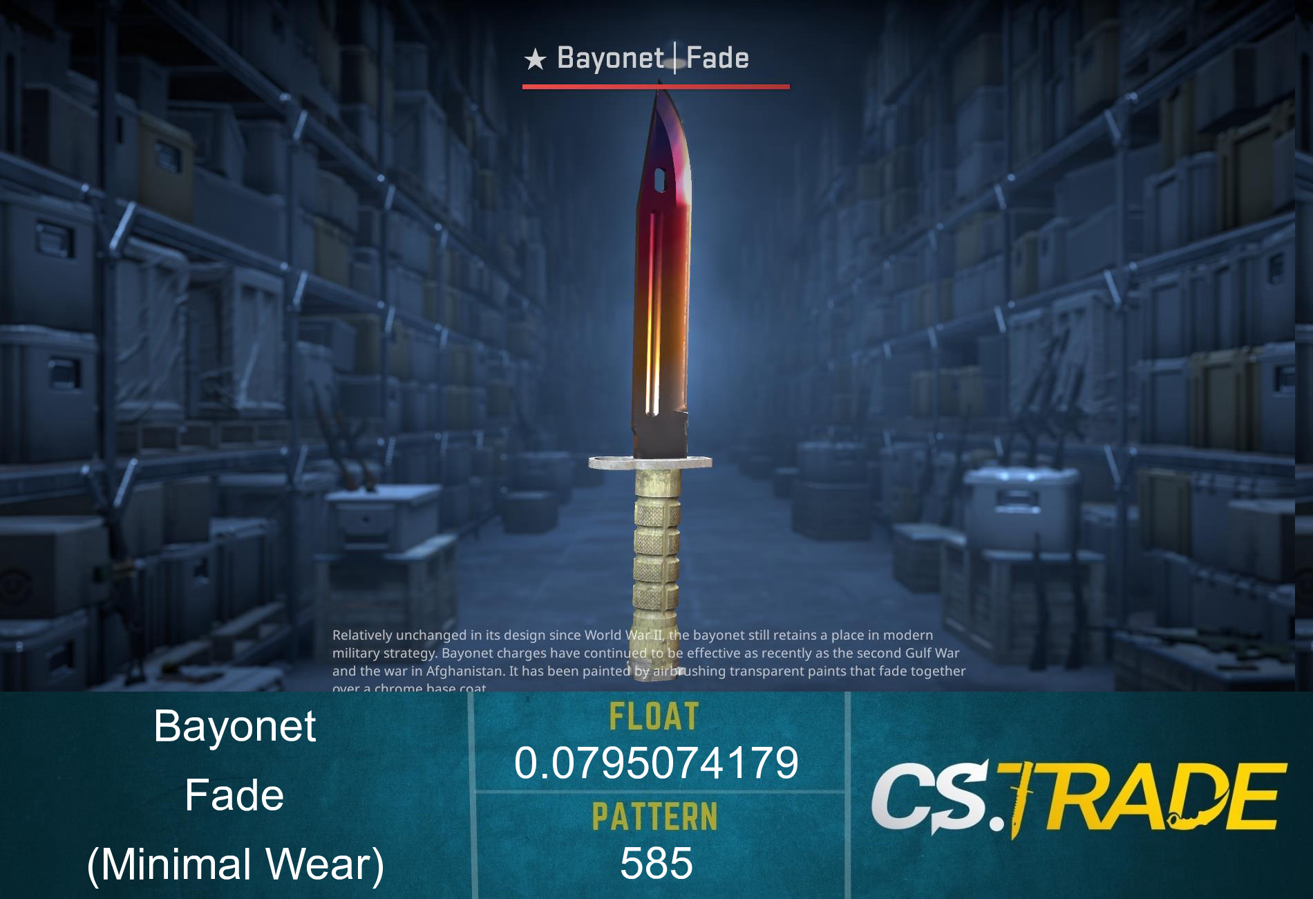 ★ Bayonet | Fade (Minimal Wear) Screenshot