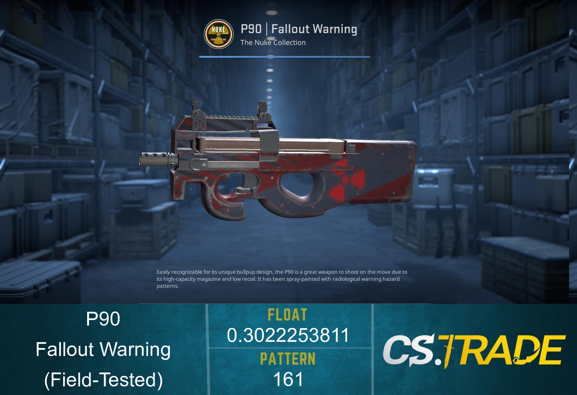 P90 | Fallout Warning (Field-Tested) Screenshot