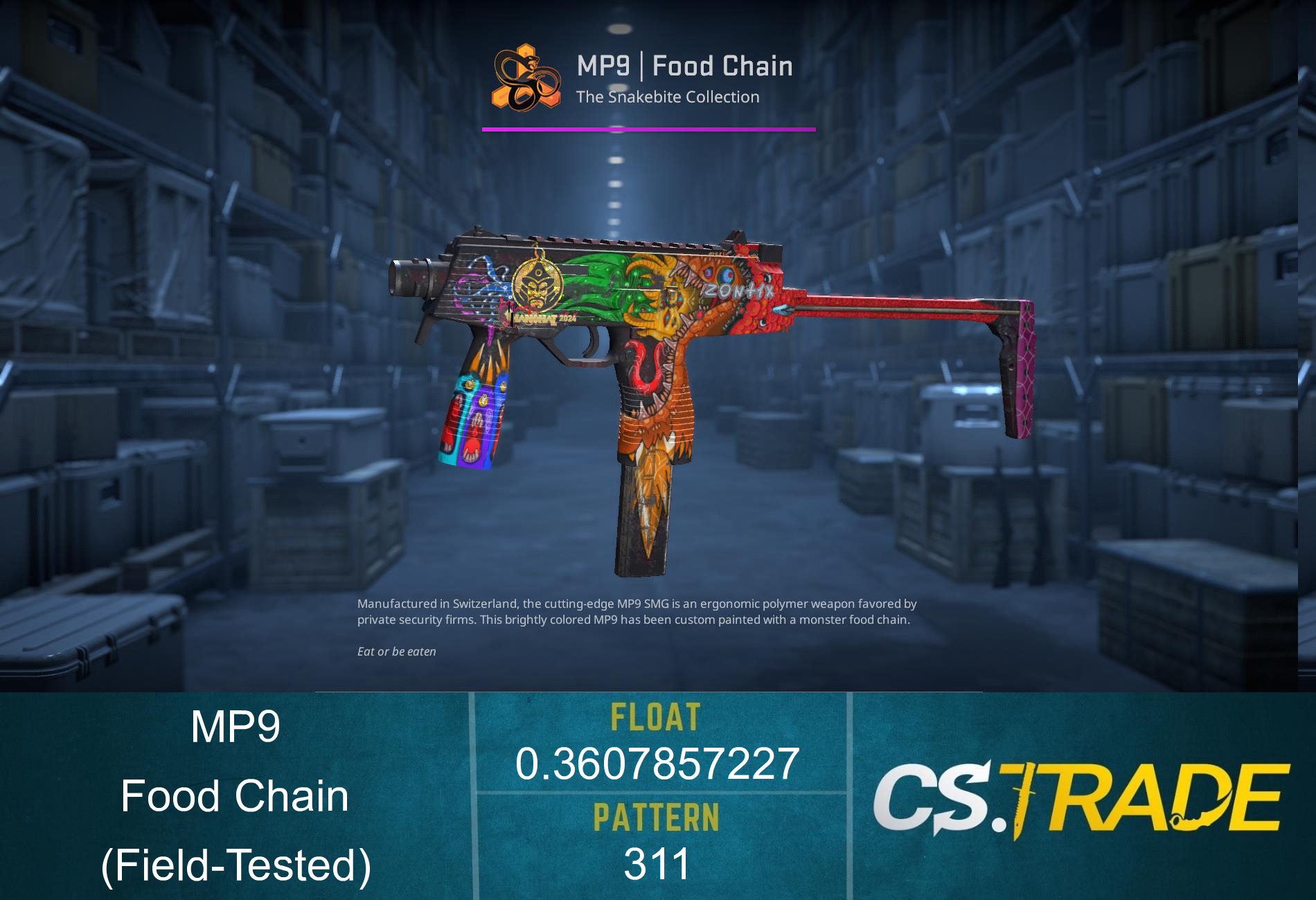 MP9 | Food Chain (Field-Tested) Screenshot