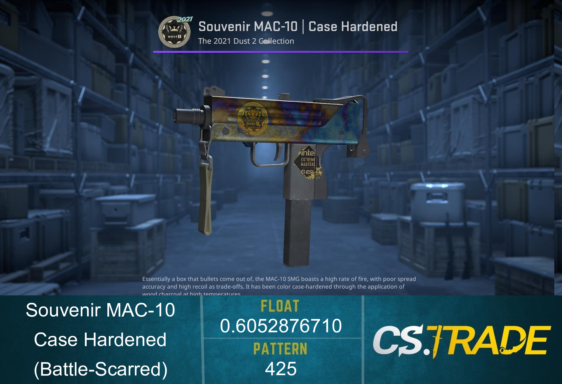 MAC-10 | Case Hardened (Battle-Scarred) Screenshot