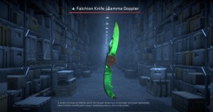 ★ Falchion Knife | Gamma Doppler Emerald (Factory New) Screenshot