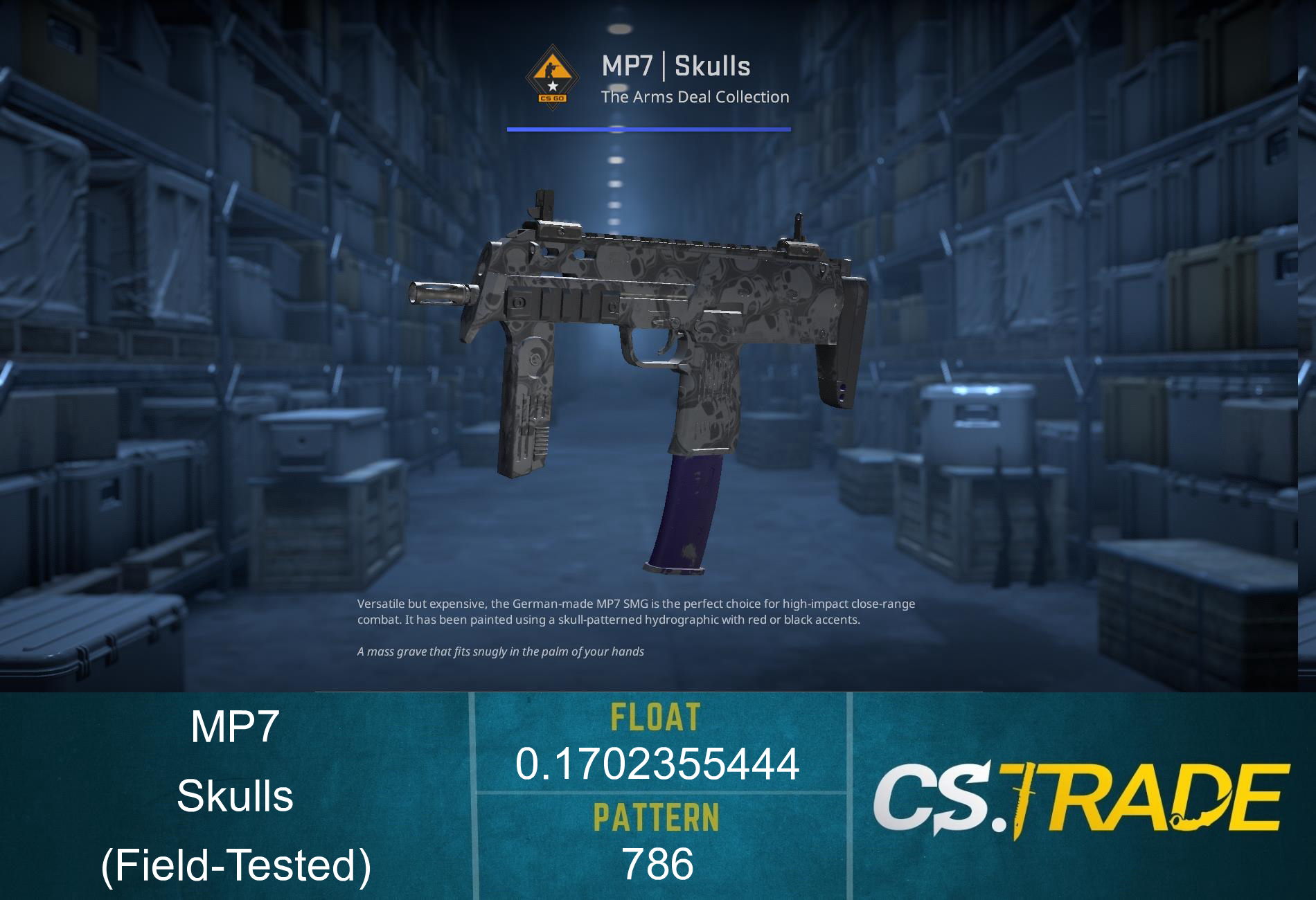 MP7 | Skulls (Minimal Wear) Screenshot