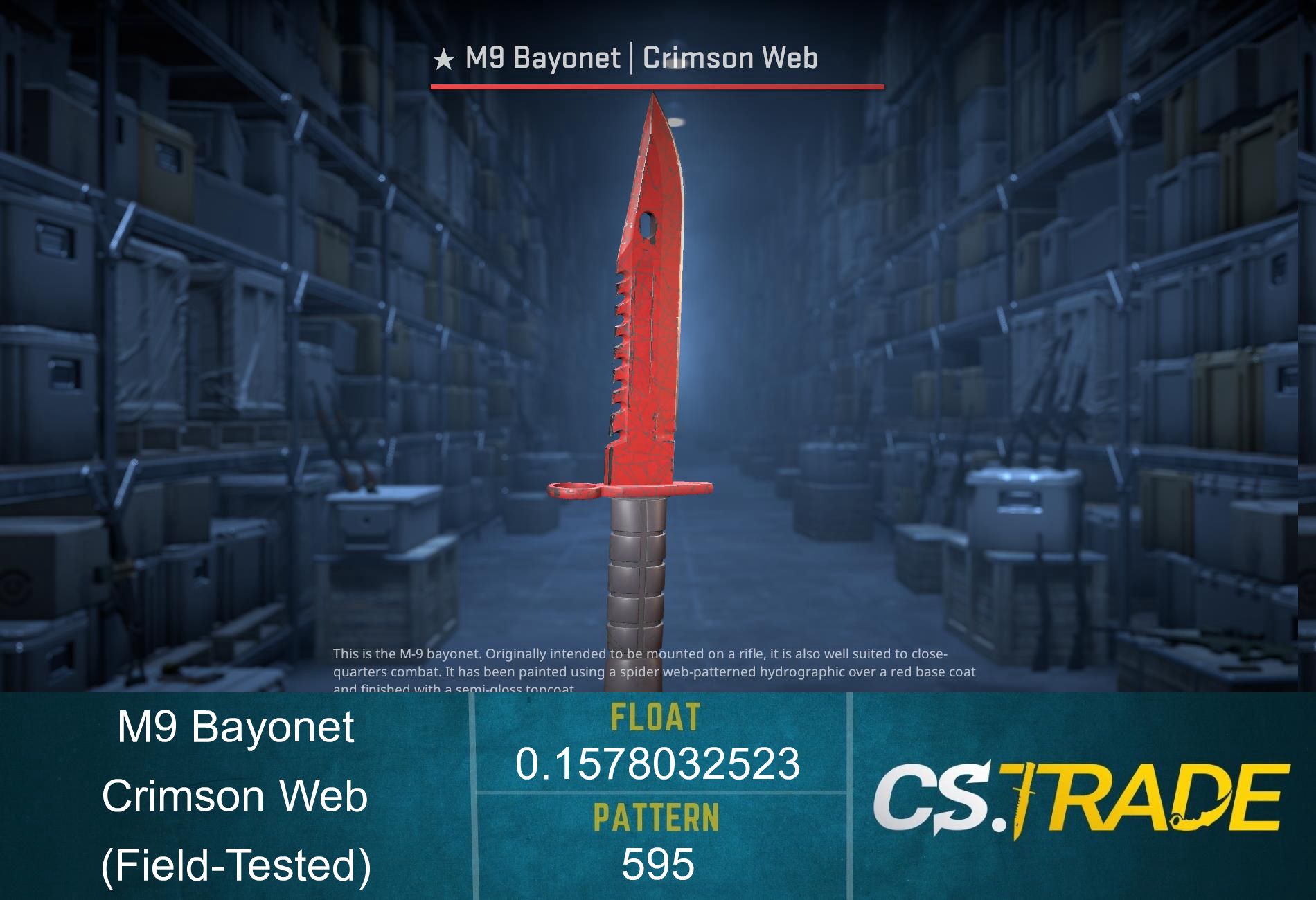 ★ M9 Bayonet | Crimson Web (Field-Tested) Screenshot