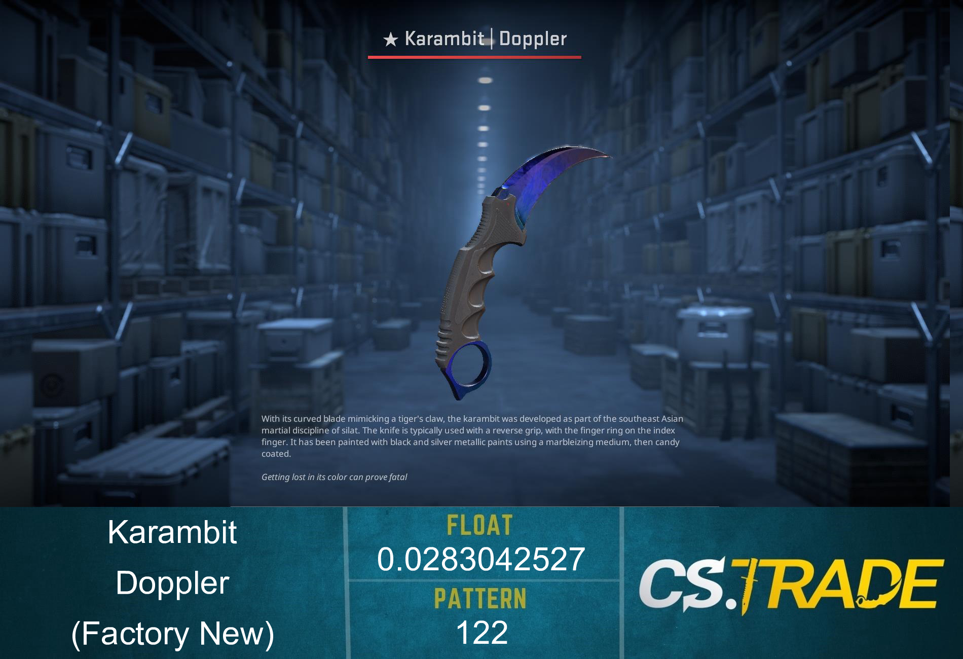 ★ Karambit | Doppler Phase 3 (Factory New) Screenshot