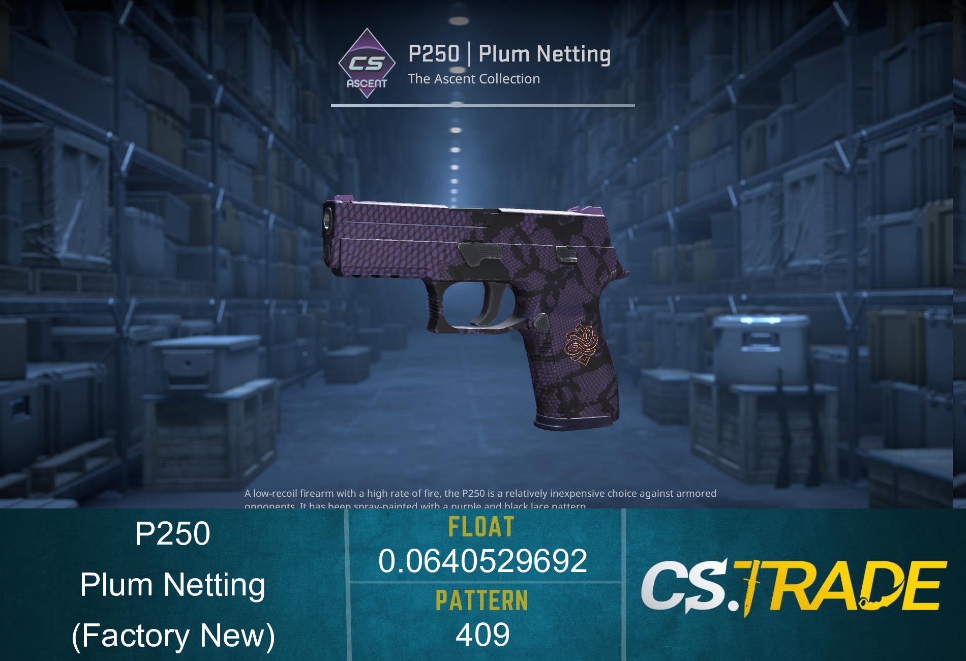 P250 | Plum Netting (Factory New) Screenshot