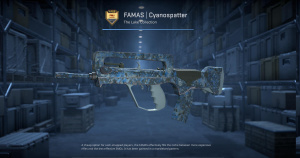 FAMAS | Cyanospatter (Factory New) Screenshot