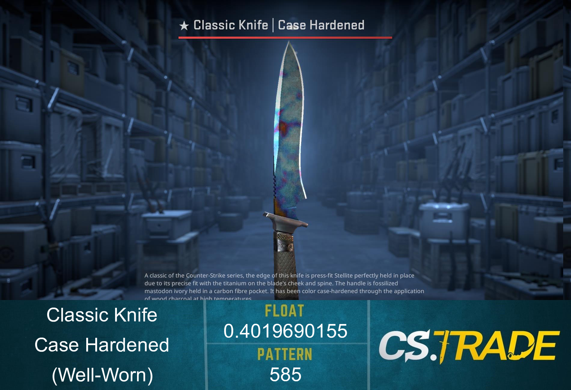 ★ Classic Knife | Case Hardened (Well-Worn) Screenshot
