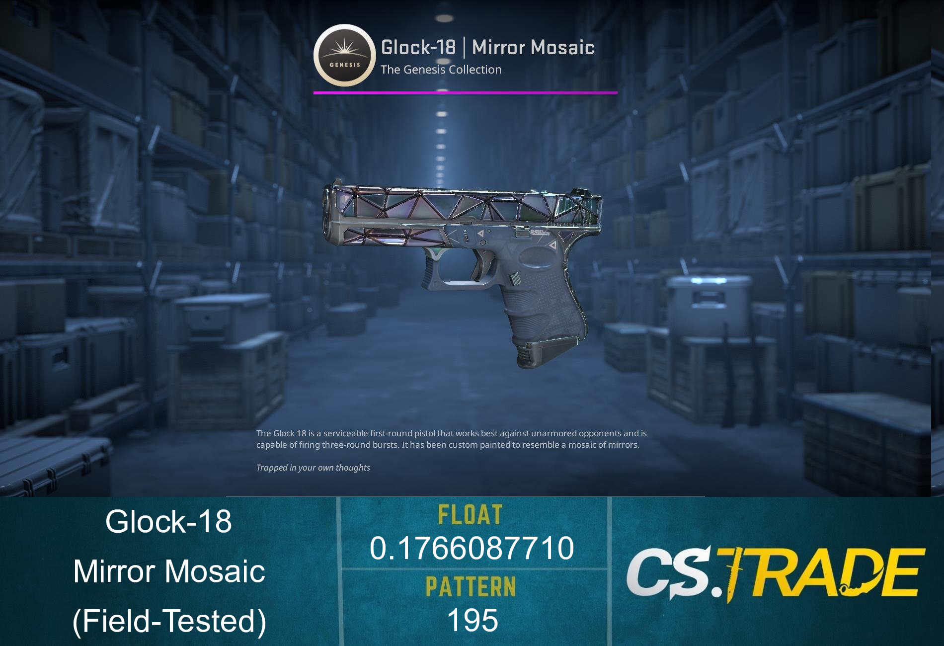 Glock-18 | Mirror Mosaic (Field-Tested) Screenshot