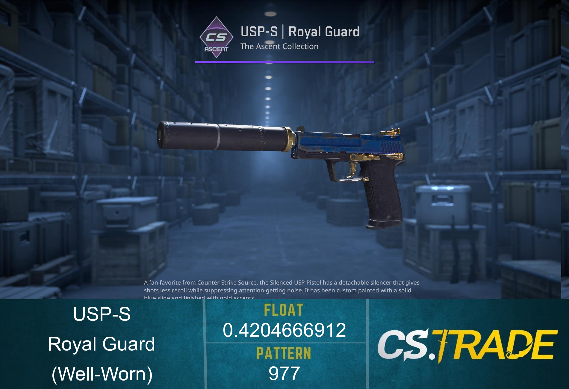 USP-S | Royal Guard (Well-Worn) Screenshot