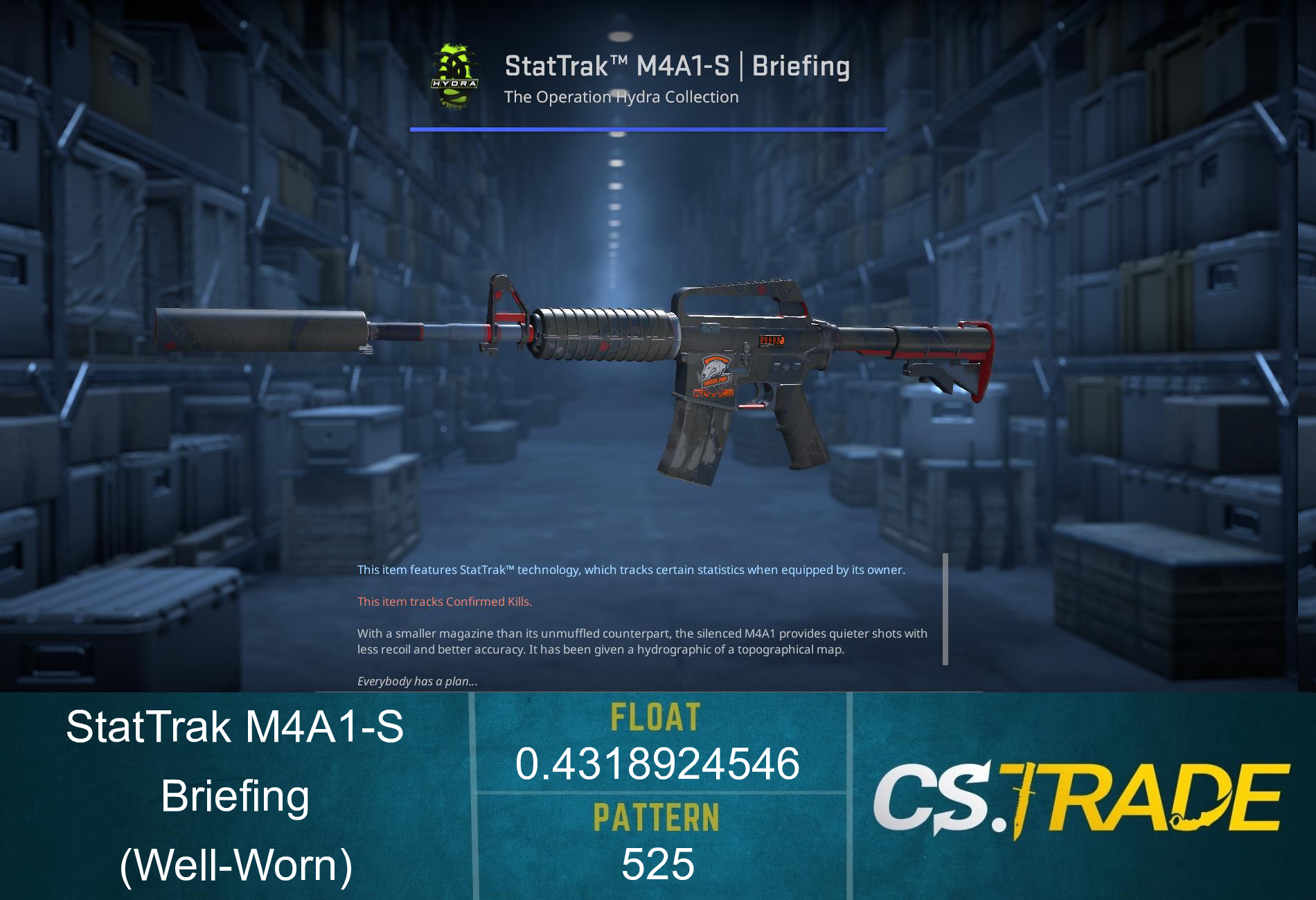 M4A1-S | Briefing (Well-Worn) Screenshot
