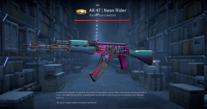 AK-47 | Neon Rider (Battle-Scarred) Screenshot