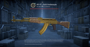 AK-47 | Gold Arabesque (Minimal Wear) Screenshot