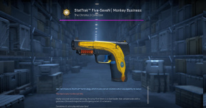StatTrak™ Five-SeveN | Monkey Business (Battle-Scarred) Screenshot