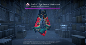 StatTrak™ Dual Berettas | Melondrama (Battle-Scarred) Screenshot
