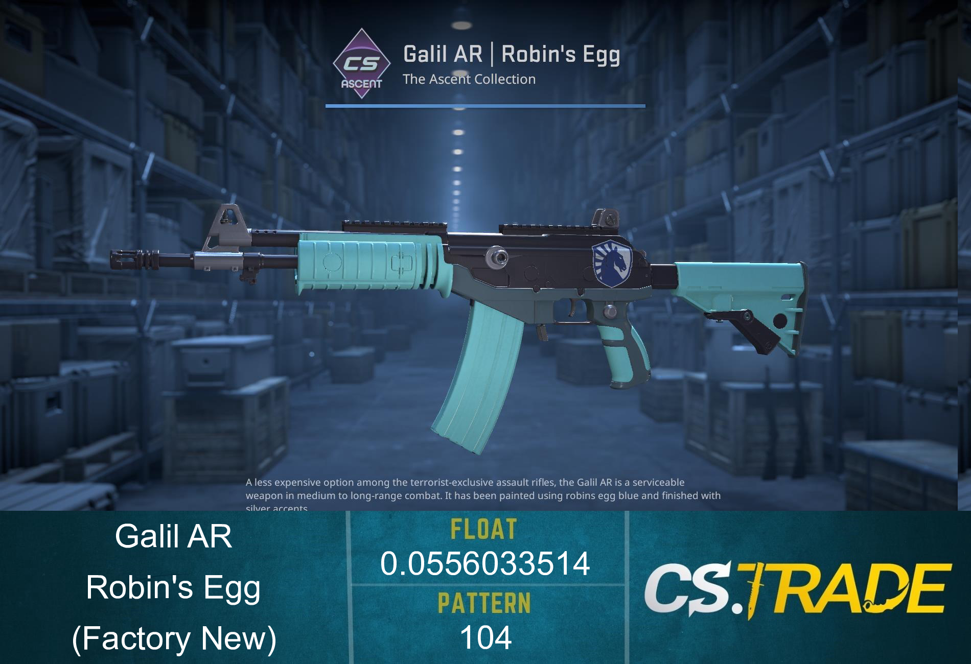 Galil AR | Robin's Egg (Factory New) Screenshot