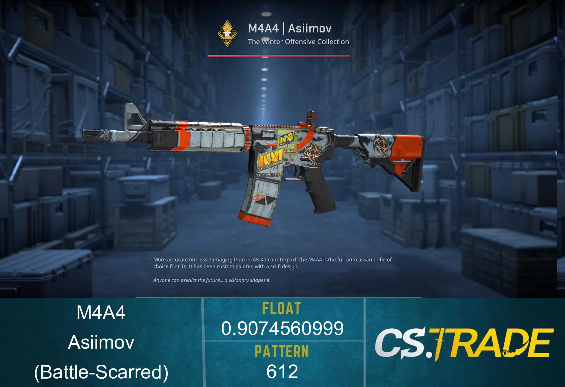 M4A4 | Asiimov (Battle-Scarred) Screenshot