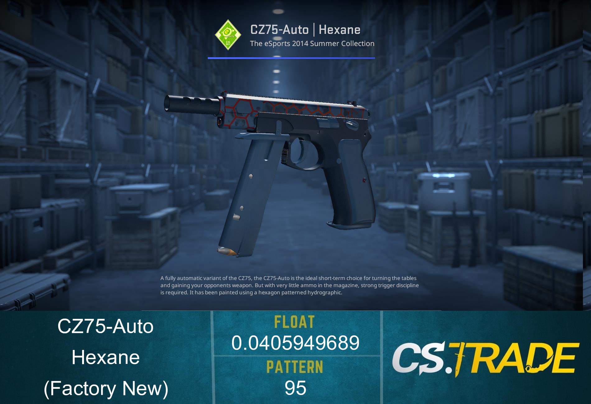CZ75-Auto | Hexane (Factory New)