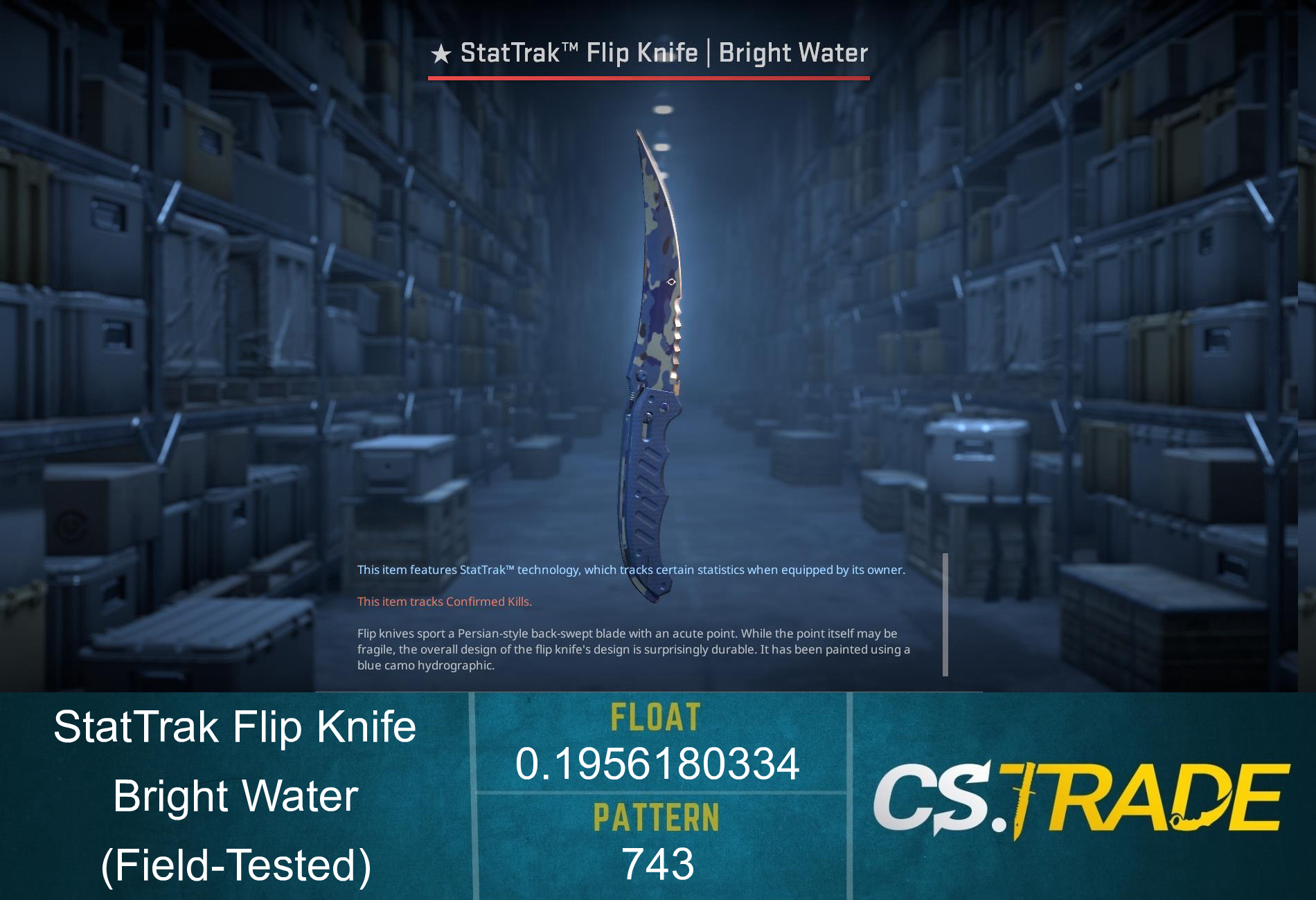 ★ Flip Knife | Bright Water (Factory New) Screenshot