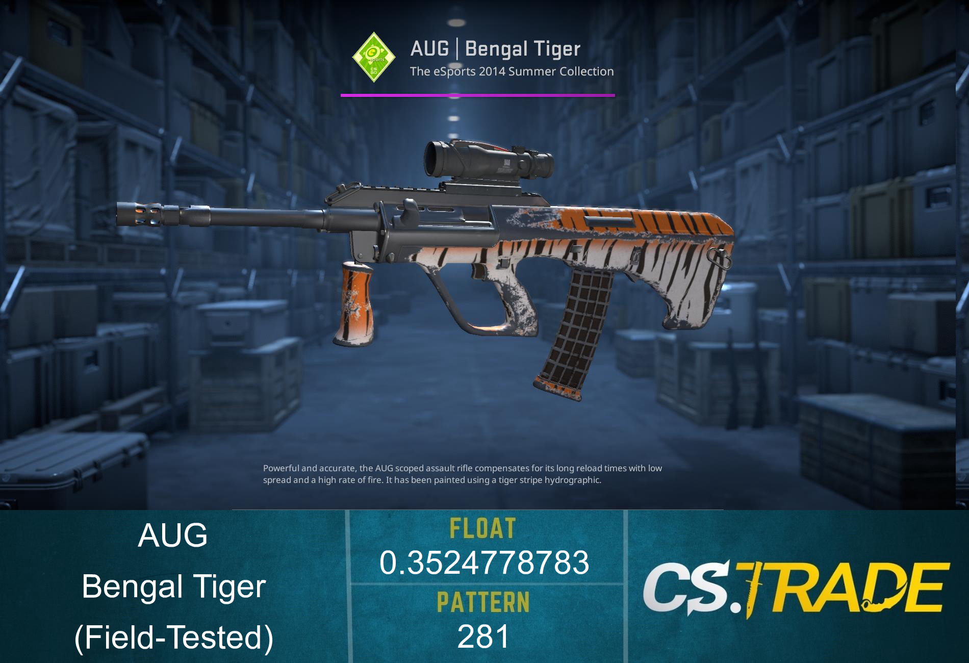 AUG | Bengal Tiger (Field-Tested) Screenshot