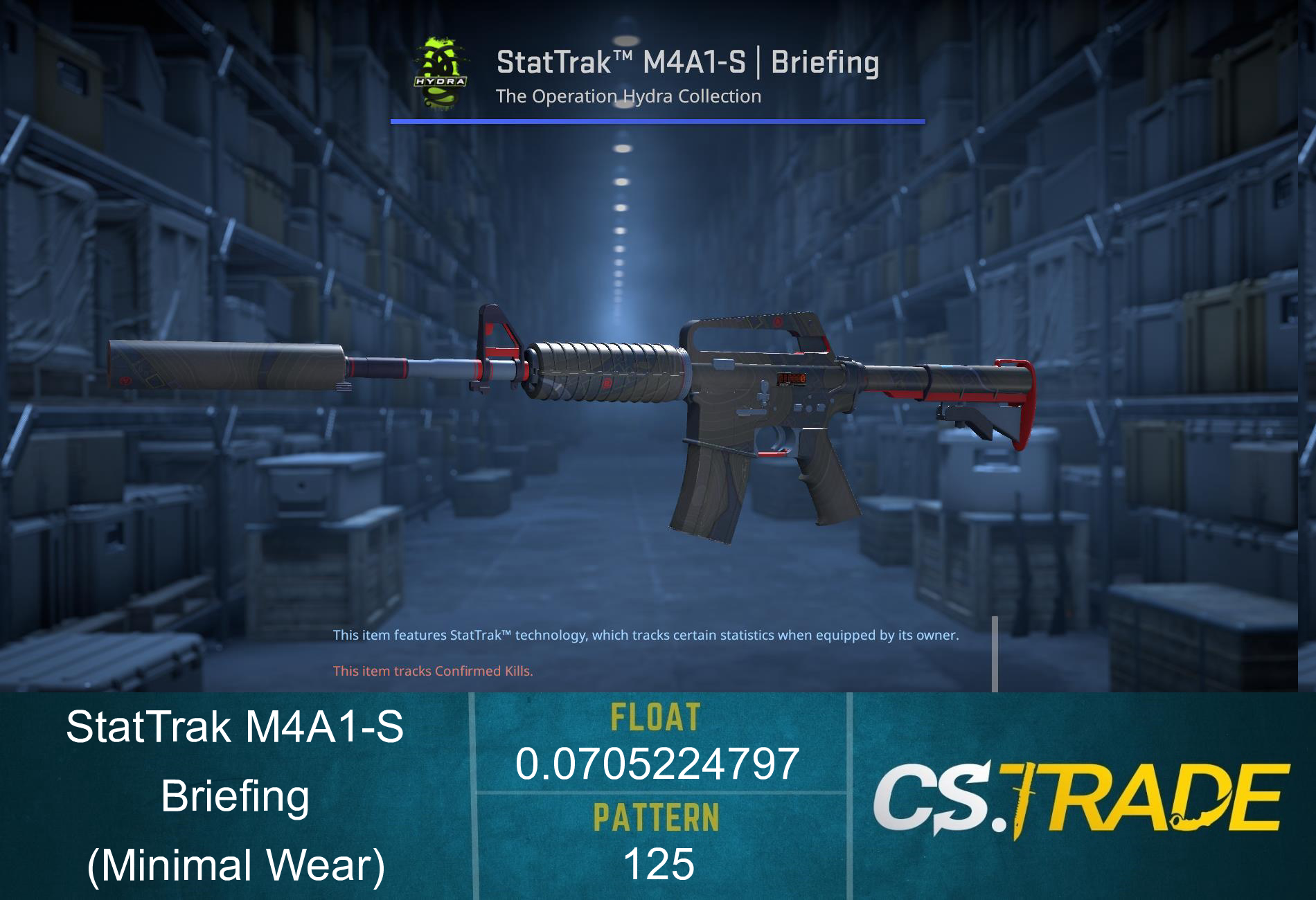 StatTrak™ M4A1-S | Briefing (Minimal Wear) Screenshot