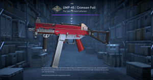 UMP-45 | Crimson Foil (Minimal Wear) Screenshot