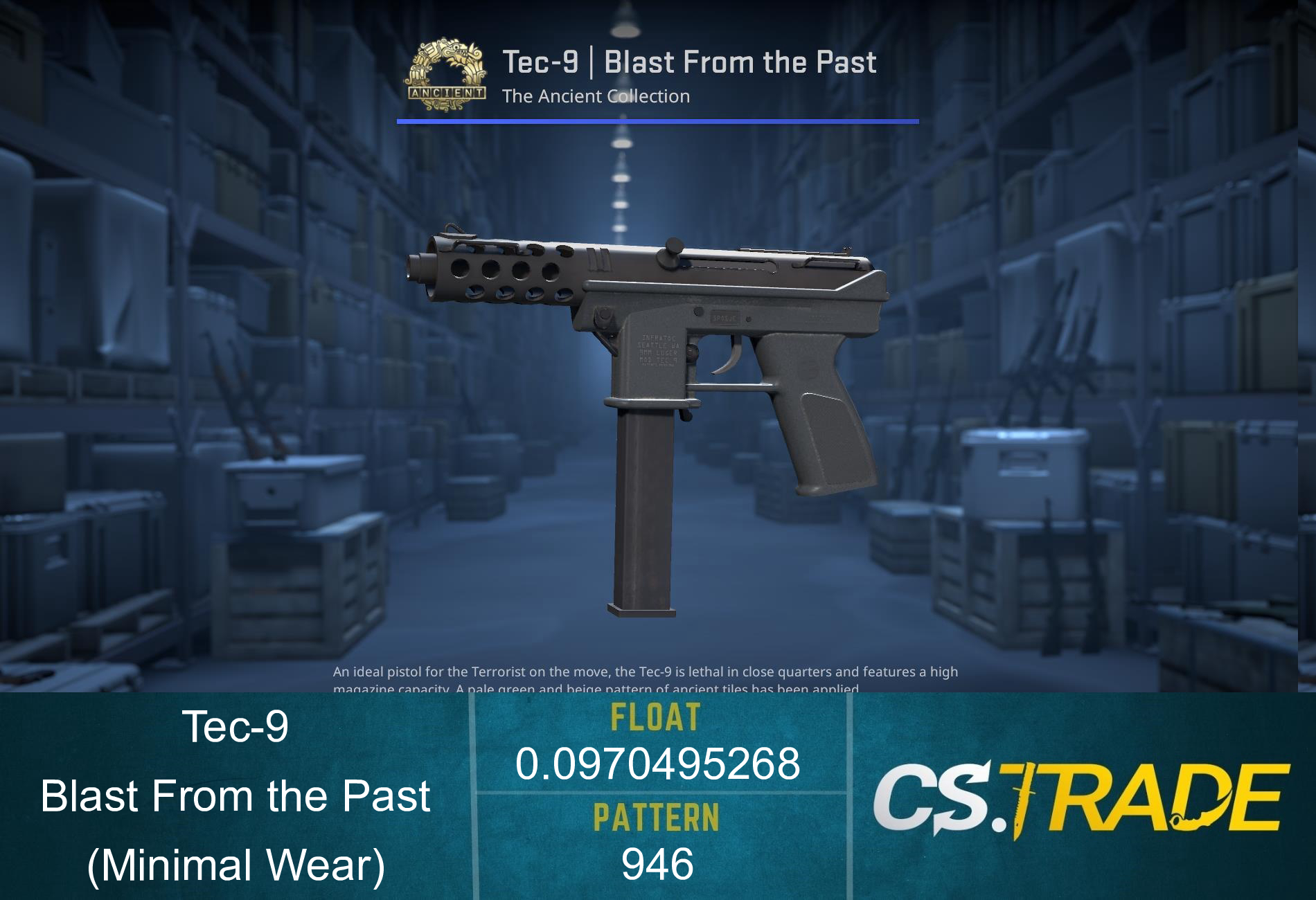 Tec-9 | Blast From the Past (Minimal Wear) Screenshot