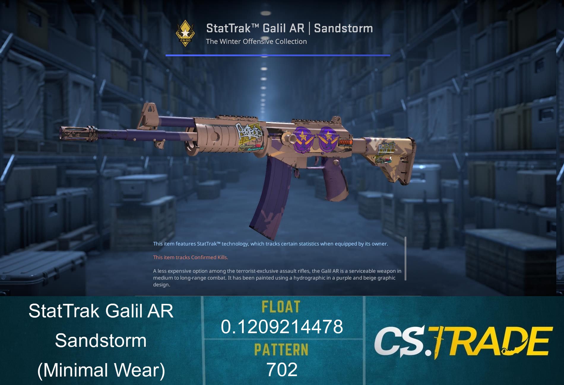 StatTrak™ Galil AR | Sandstorm (Minimal Wear)