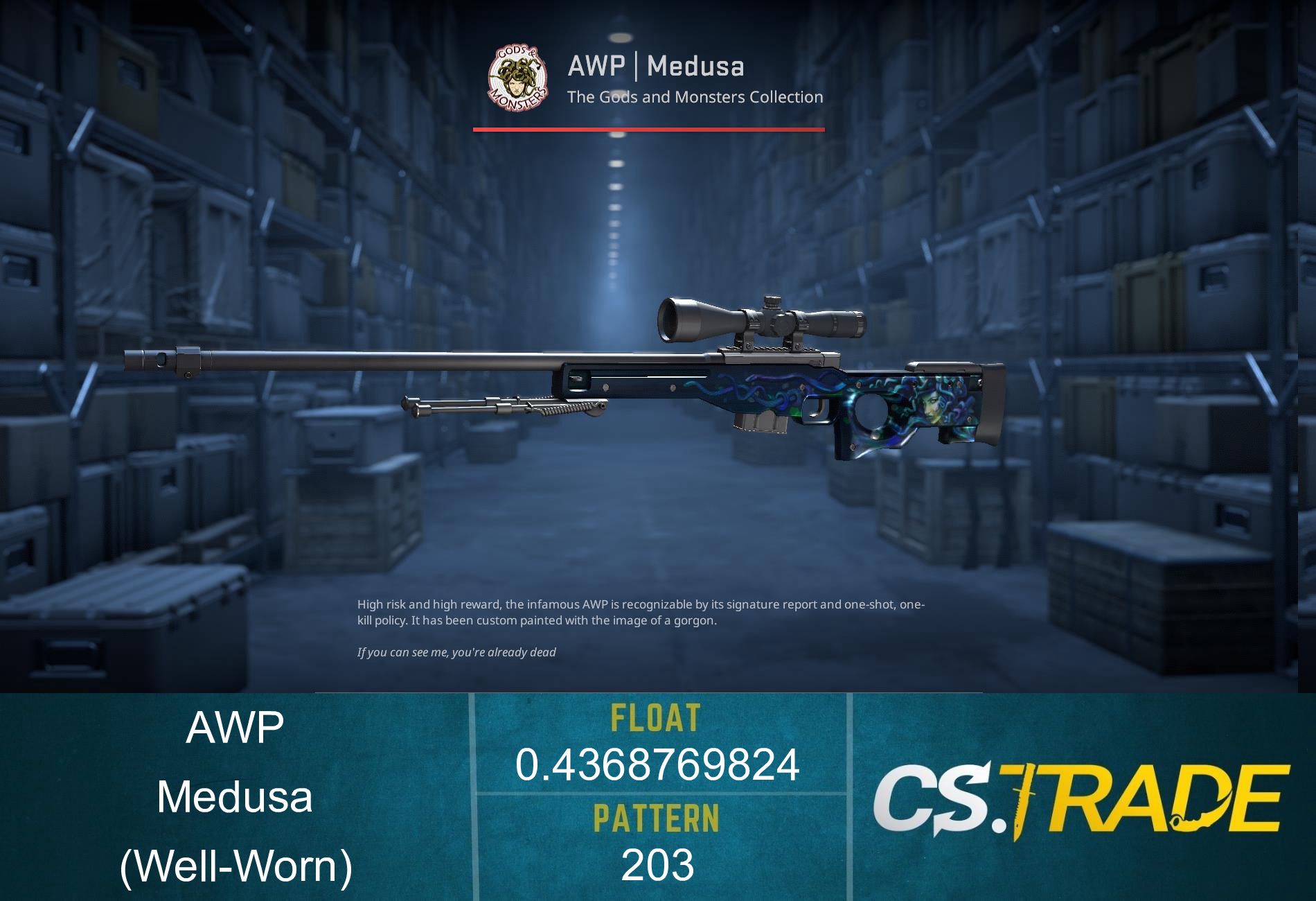 AWP | Medusa (Well-Worn) Screenshot