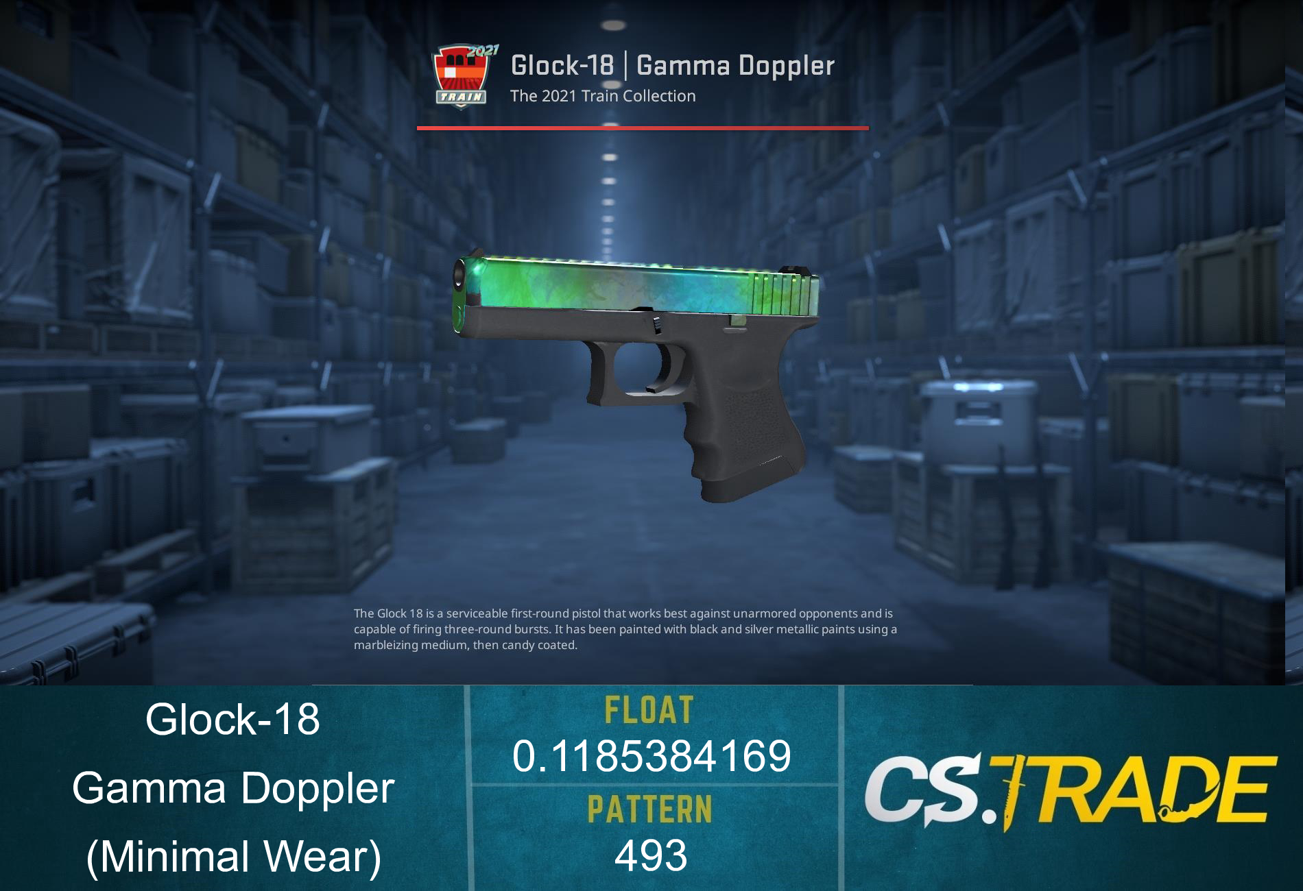 Glock-18 | Gamma Doppler Phase 3 (Factory New) Screenshot