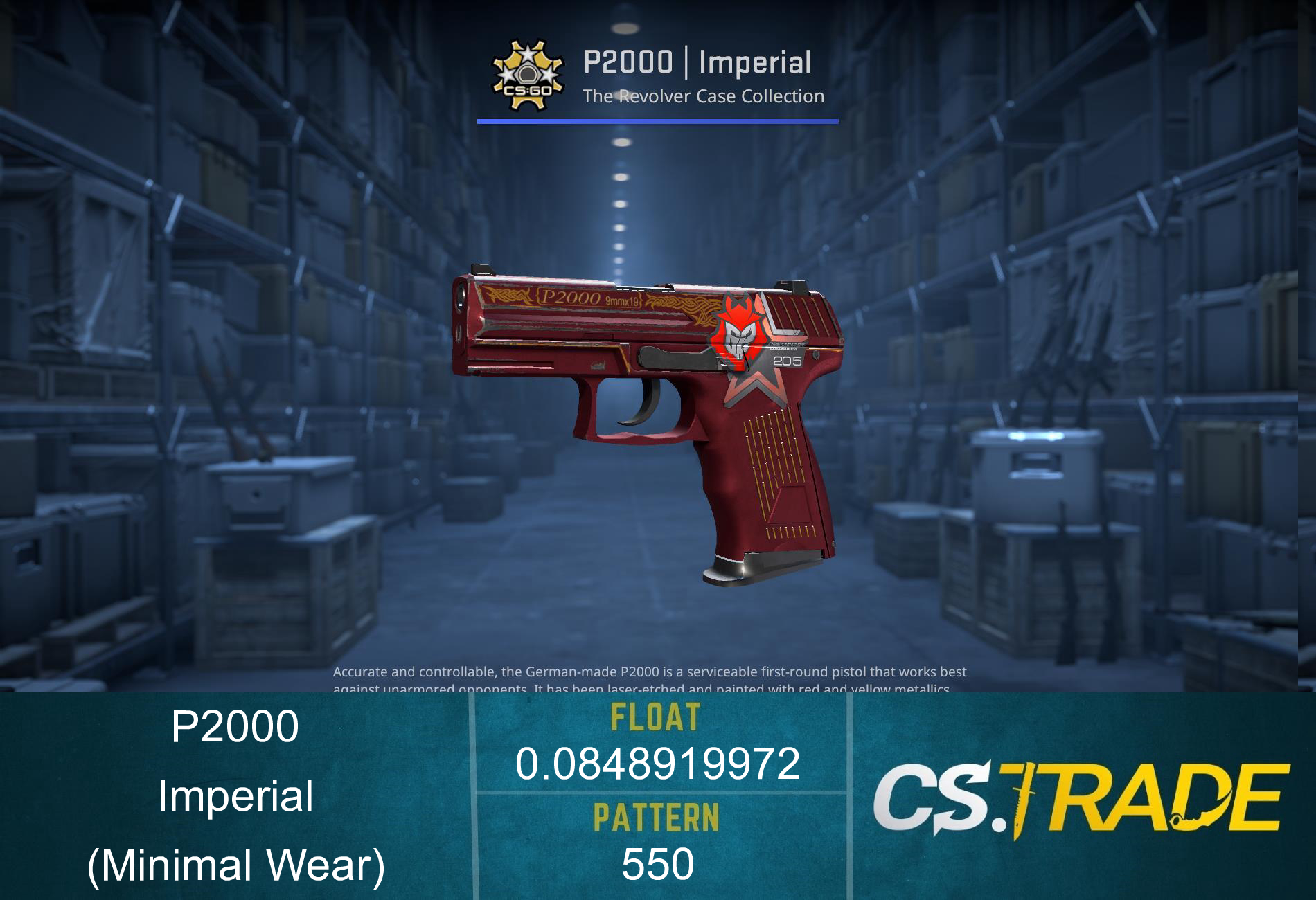 P2000 | Imperial (Minimal Wear) Screenshot