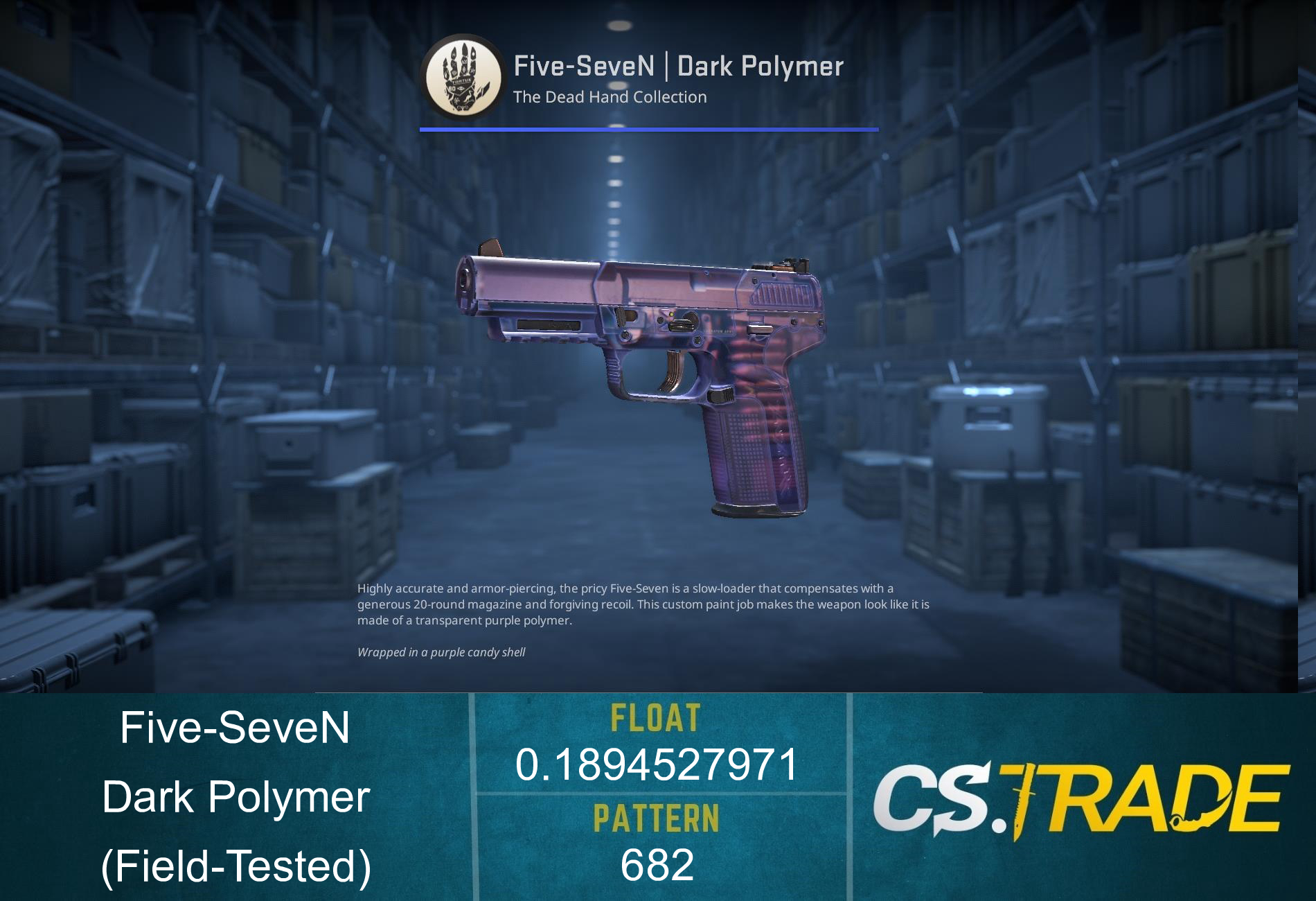 Five-SeveN | Dark Polymer (Factory New) Screenshot