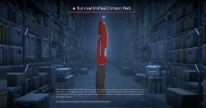 ★ Survival Knife | Crimson Web (Field-Tested) Screenshot